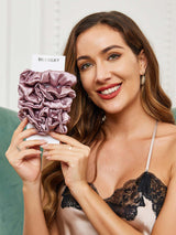 [Pale Mauve] SilkSilky-AU Scrunchie 002