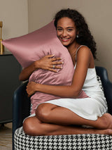 [Pale Mauve] SilkSilky-AU 30Momme Pillowcase 002
