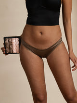 [Pink+Khaki] SilkSilky-AU 19Momme Panty 001