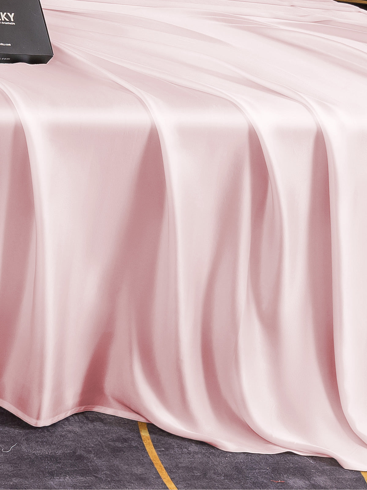 [Pink] SilkSilky-AU 19Momme Pure Silk Bedding Set 005