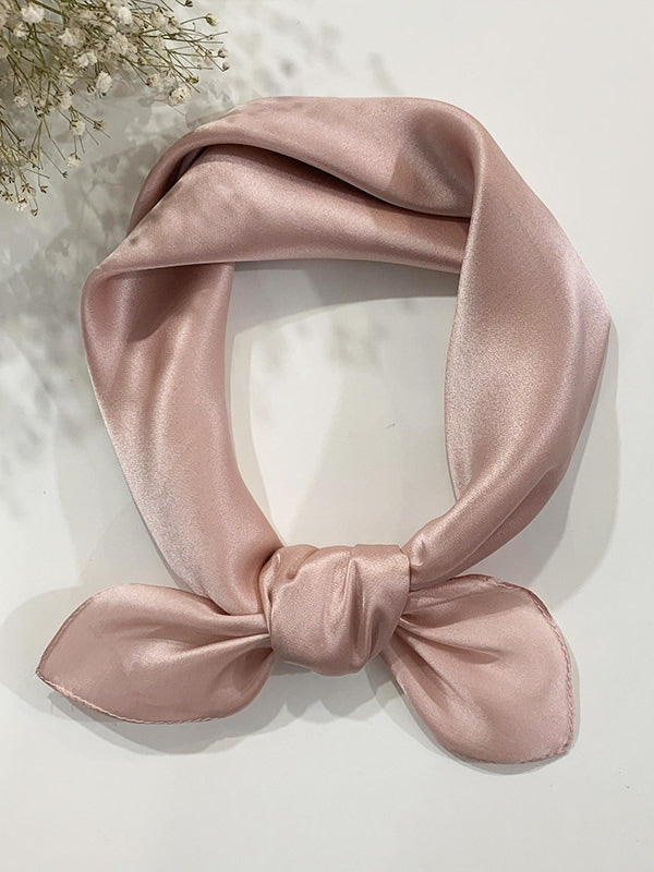 [Pink] SilkSilky-AU Pure Silk Scarf 001