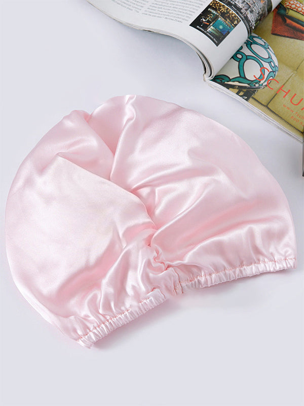 [Pink] SilkSilky-AU Pure Silk Sleep Cap 003