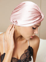 [Pink] SilkSilky-AU Sleep Cap 002