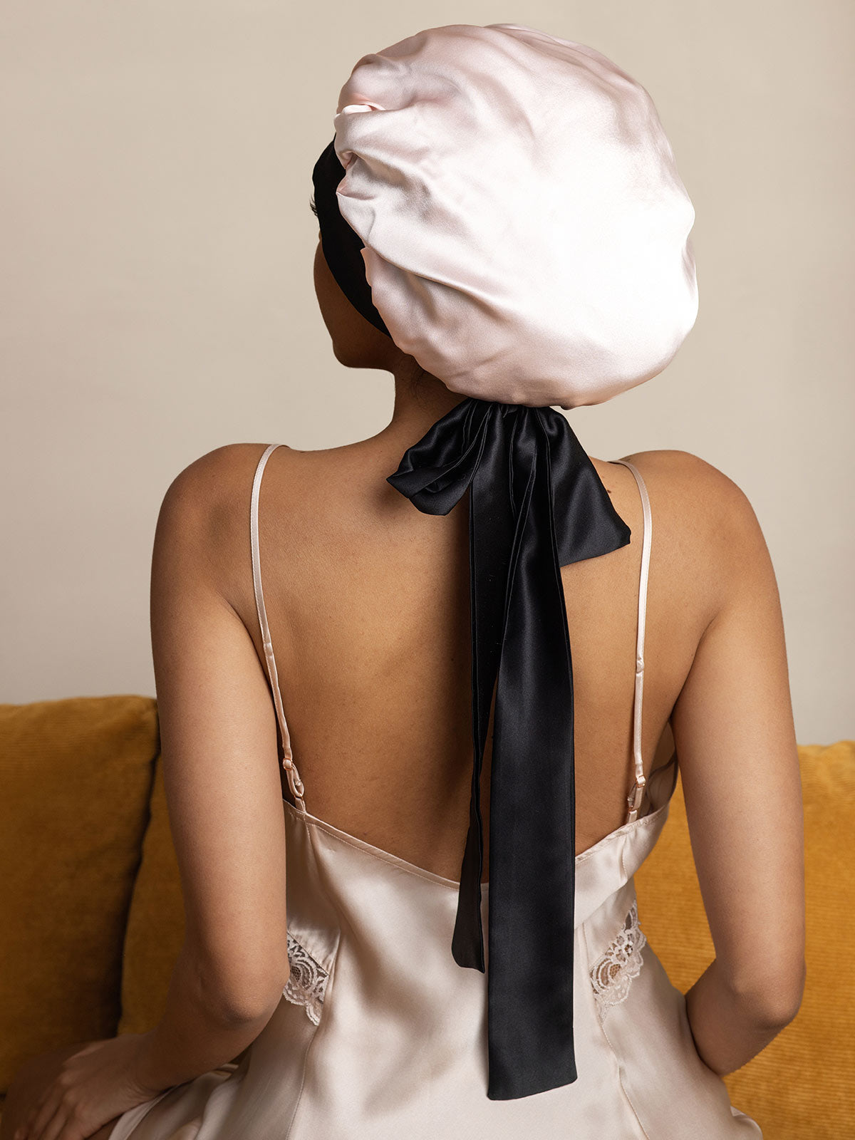 [Pink] SilkSilky-AU Pure Silk Sleep Cap 004