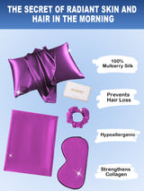 [Purple] SilkSilky-AU 19Momme Pure Silk Pillowcase Set 002