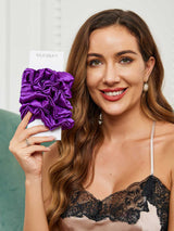 [Purple] SilkSilky-AU Scrunchie 001