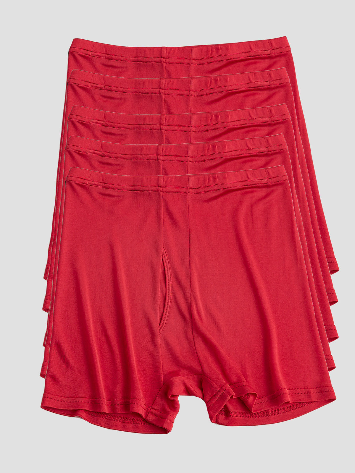 [Red] SilkSilky-AU Silk Knitted Mens Underwear 002