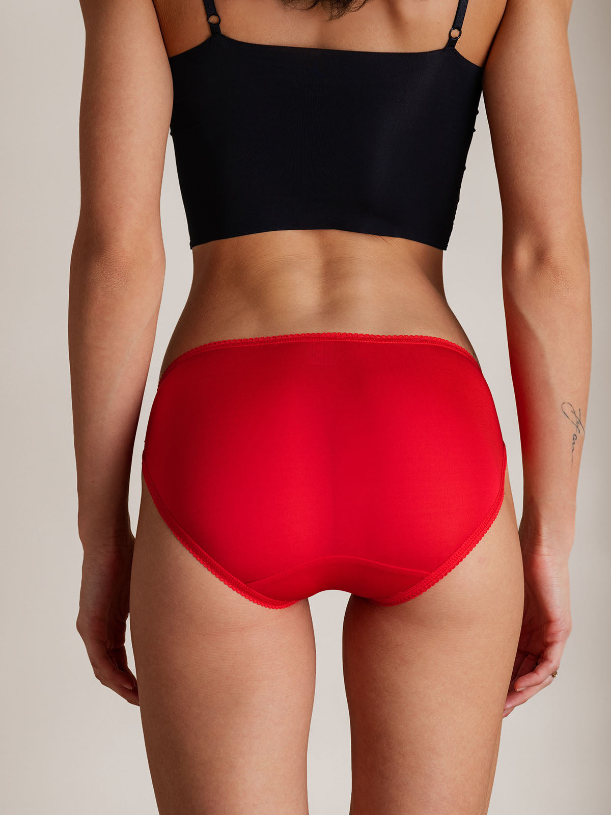 [Red] SilkSilky-AU Silk Knitted Panty 004