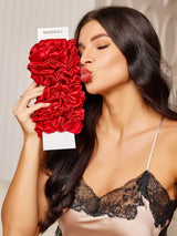[Red] SilkSilky-AU Scrunchie 002