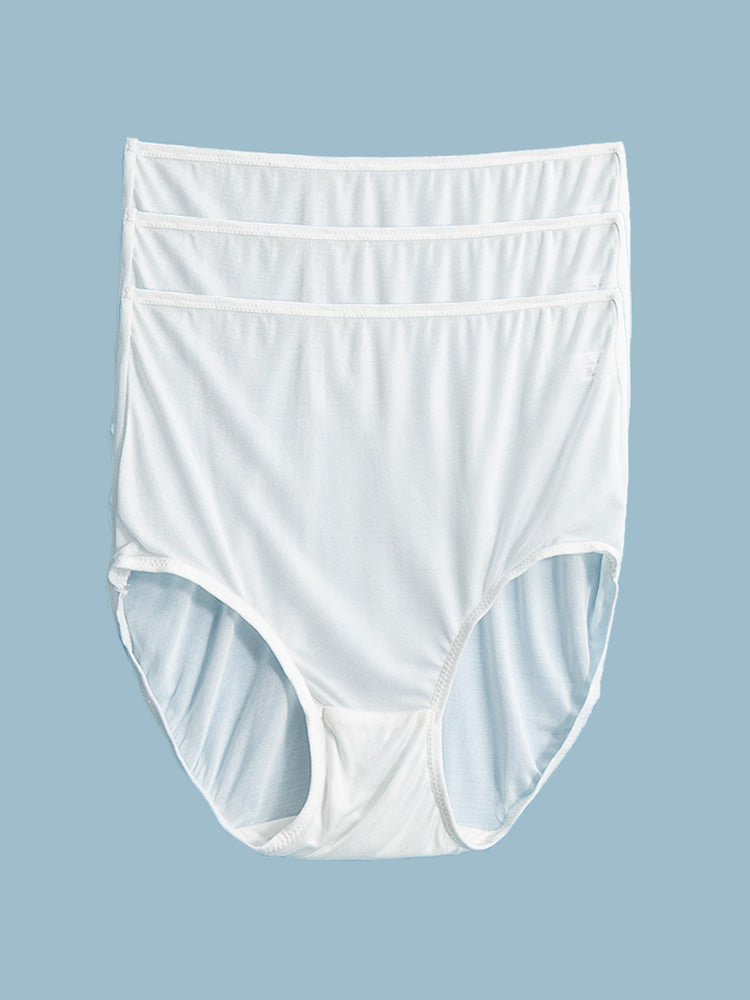 SilkSilky-AU Silk Knitted Panty White 003