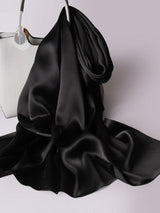 [Black] SilkSilky-AU Scarf 001