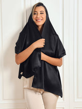 [Black] SilkSilky-AU Scarf 003