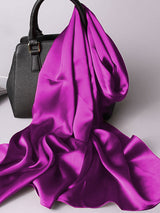 [Purple] SilkSilky-AU Scarf 001