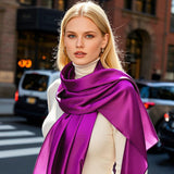 [Purple] SilkSilky-AU Scarf 002
