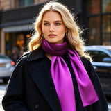 [Purple] SilkSilky-AU Scarf 003