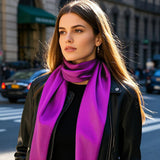 [Purple] SilkSilky-AU Scarf 004