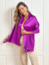 [Purple] SilkSilky-AU Scarf 006