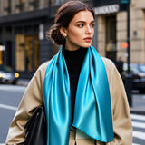 [Teal] SilkSilky-AU Scarf 003