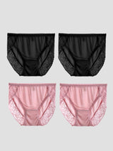 [Black+Pink] SilkSilky-AU Silk Jersey Panty 003