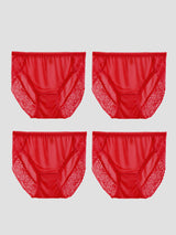 [Red] SilkSilky-AU Silk Jersey Panty 005