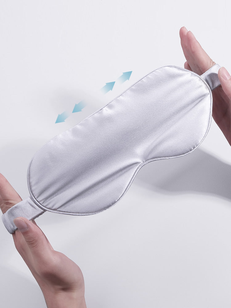 [Silver] SilkSilky-AU 19Momme Pure Silk Eye Mask 006