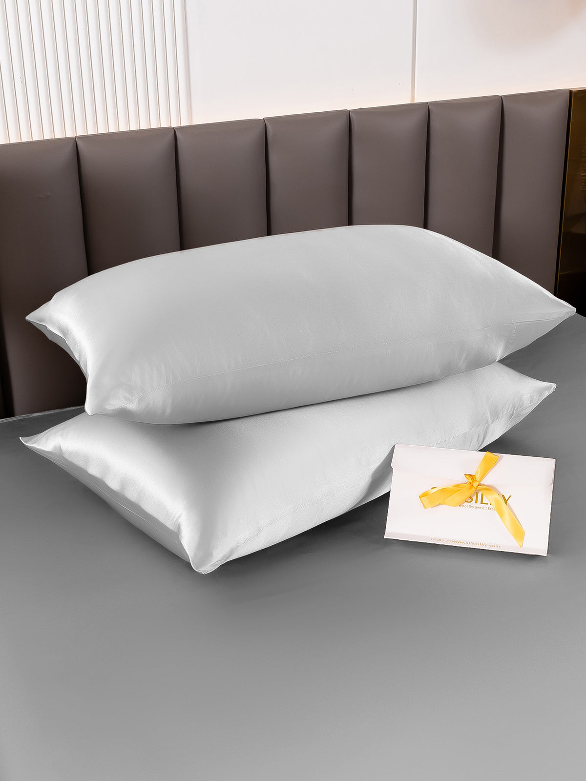 [Silver] SilkSilky-AU 19Momme Pure Silk Pillowcase 004