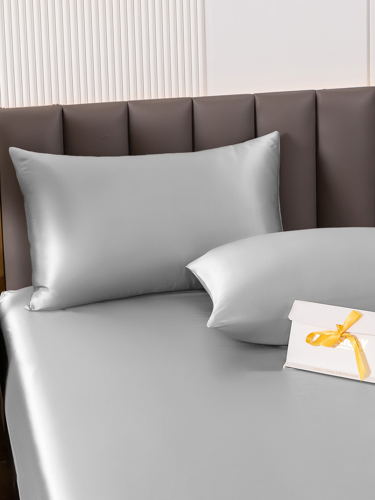 [Silver] SilkSilky-AU 19Momme Pure Silk Pillowcase 006
