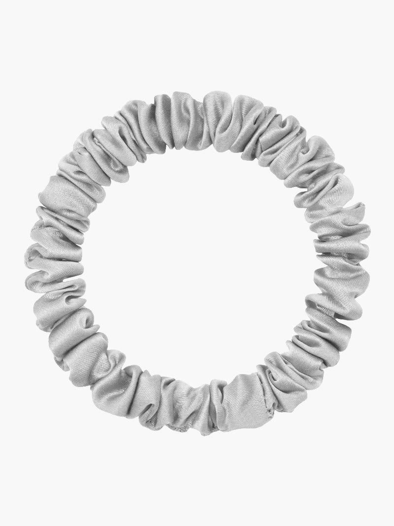 [Silver] SilkSilky-AU 19Momme Pure Silk Scrunchie 004