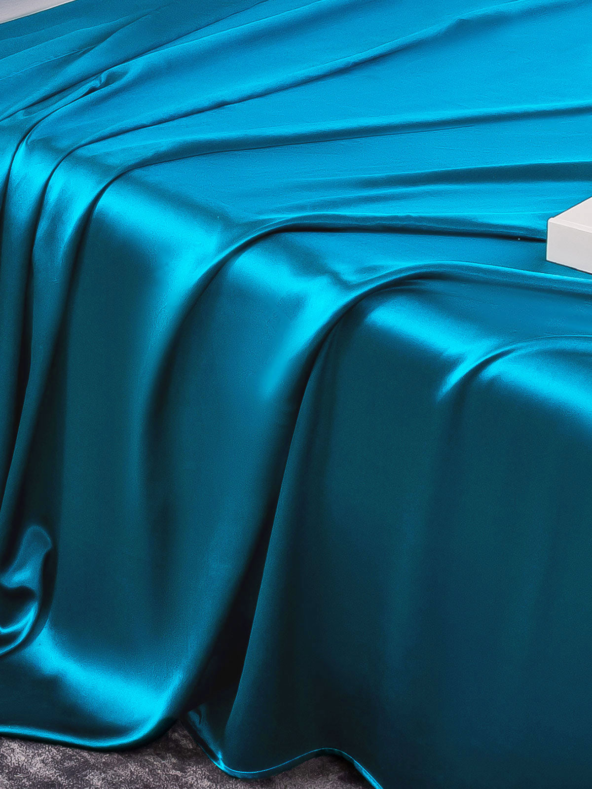 [Teal] SilkSilky-AU 19Momme Pure Silk Bedding Set 005