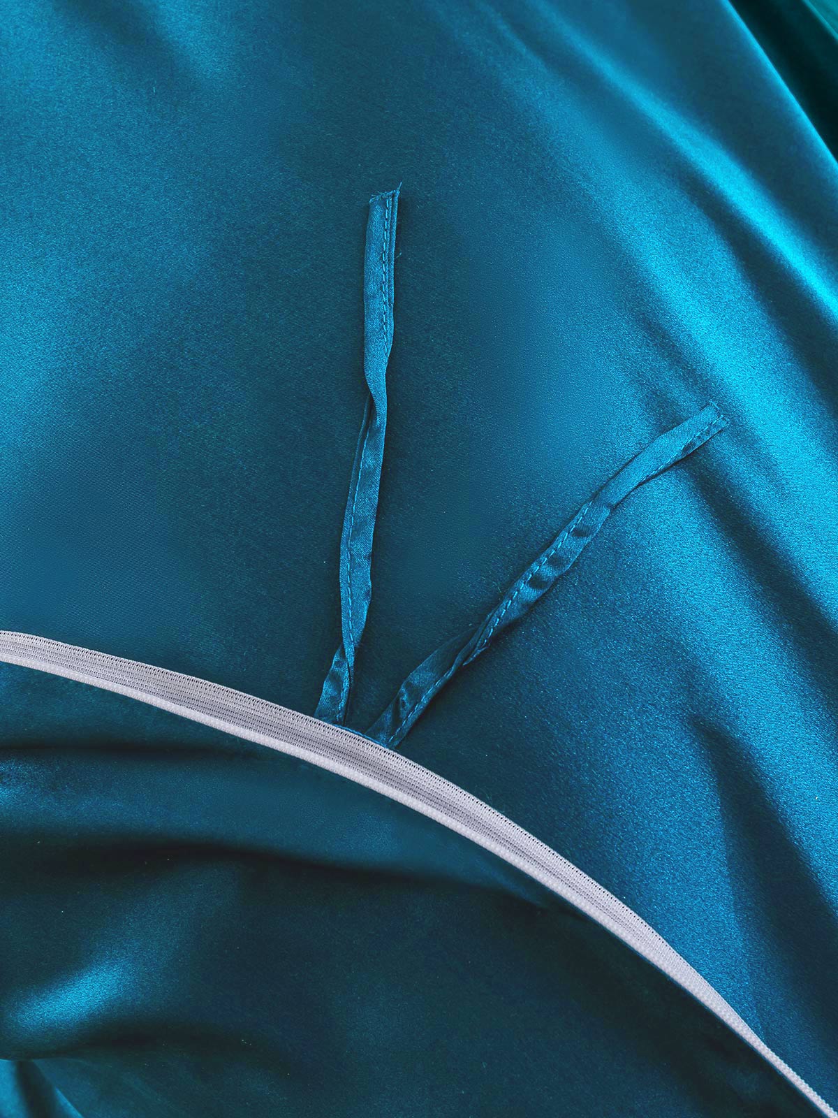 [Teal] SilkSilky-AU 19Momme Pure Silk Bedding Set 006