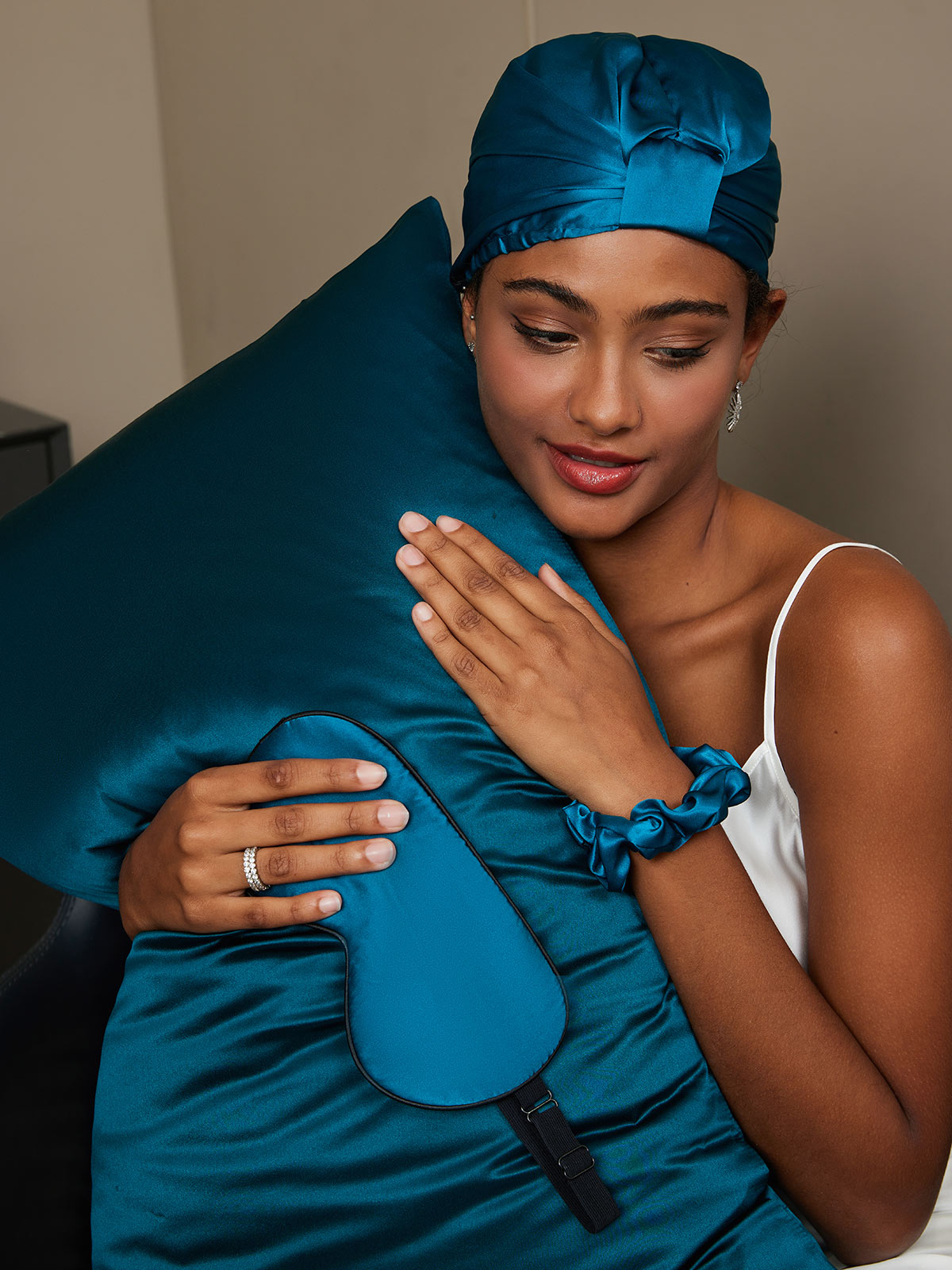 [Teal] SilkSilky-AU 19Momme Pure Silk Pillowcase Set 003