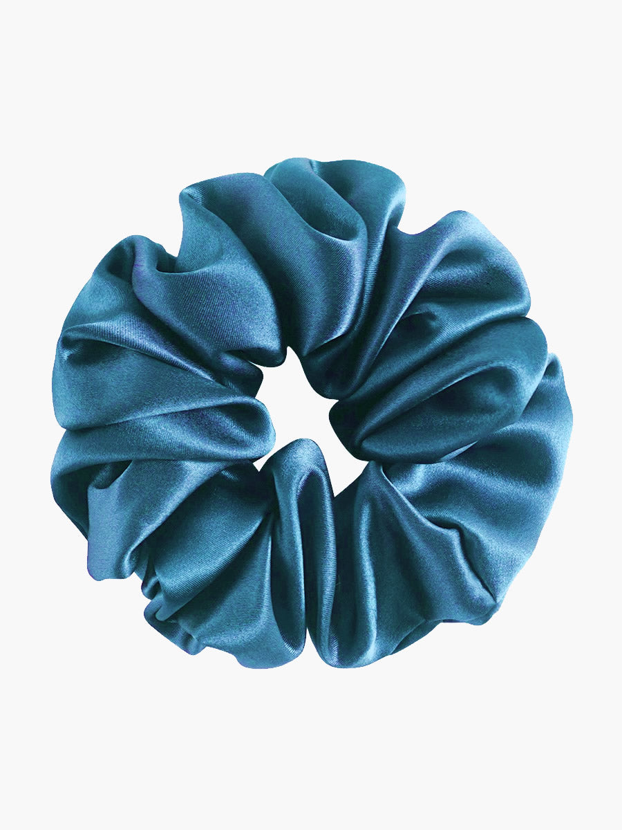 [Teal] SilkSilky-AU 19Momme Pure Silk Scrunchie 003