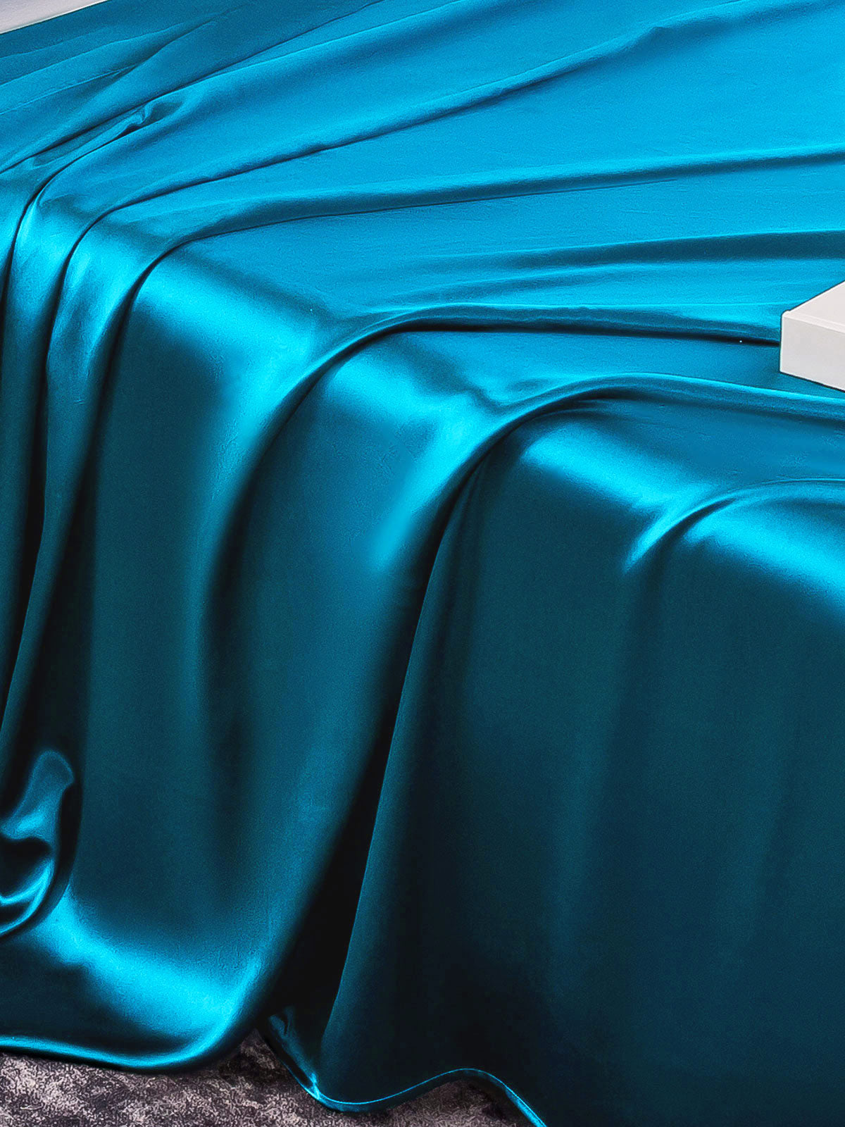 [Teal] SilkSilky-AU 22Momme Pure Silk Bedding Set 005