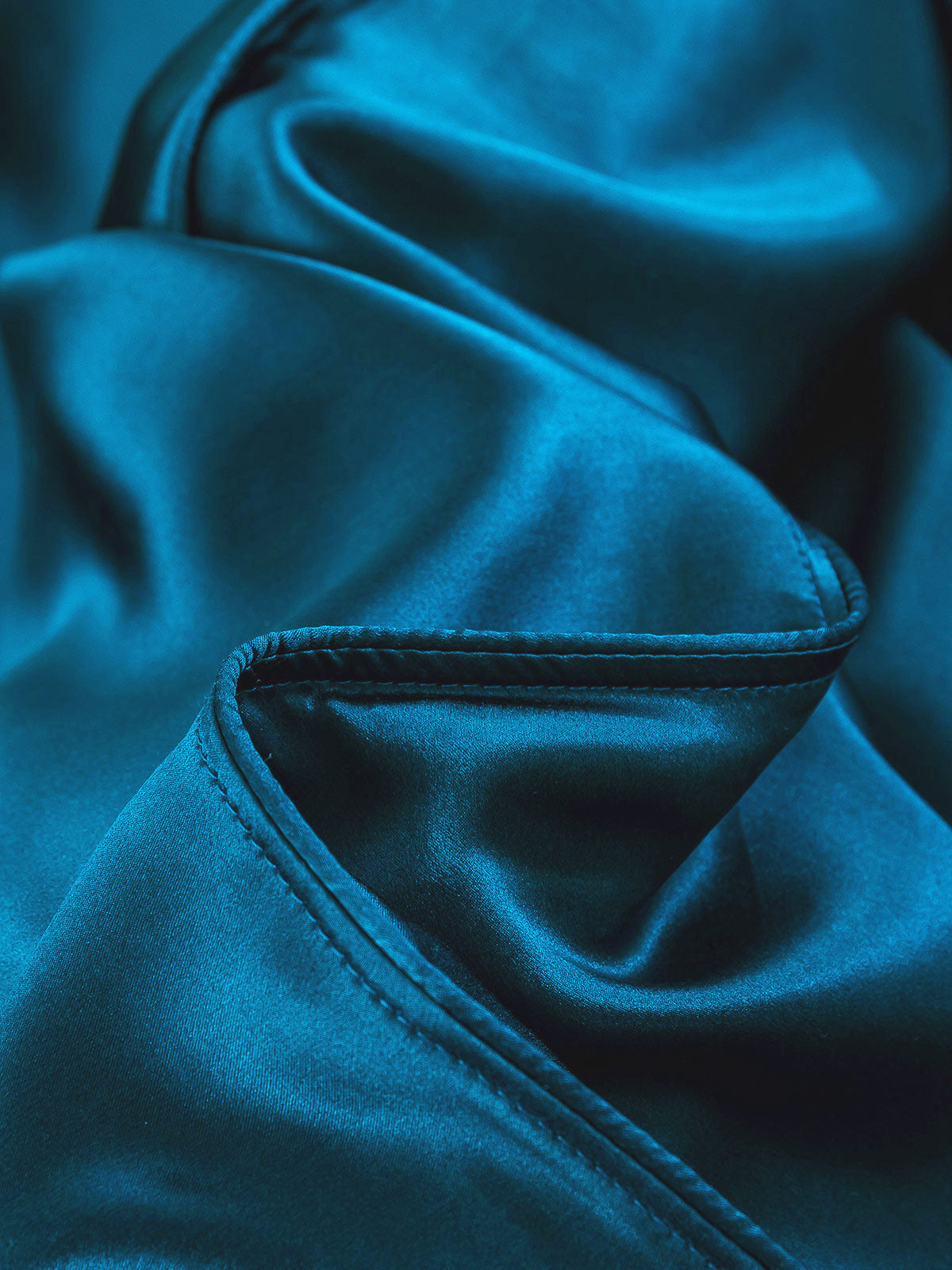 [Teal] SilkSilky-AU 22Momme Pure Silk Bedding Set 006
