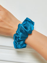 [Teal] SilkSilky-AU Scrunchie 001