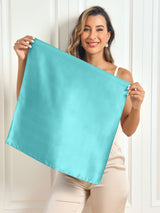 [Teal] SilkSilky-AU Scarf 008