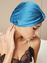 [Teal] SilkSilky-AU Sleep Cap 002