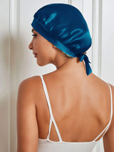 [Teal] SilkSilky-AU Sleep Cap 005