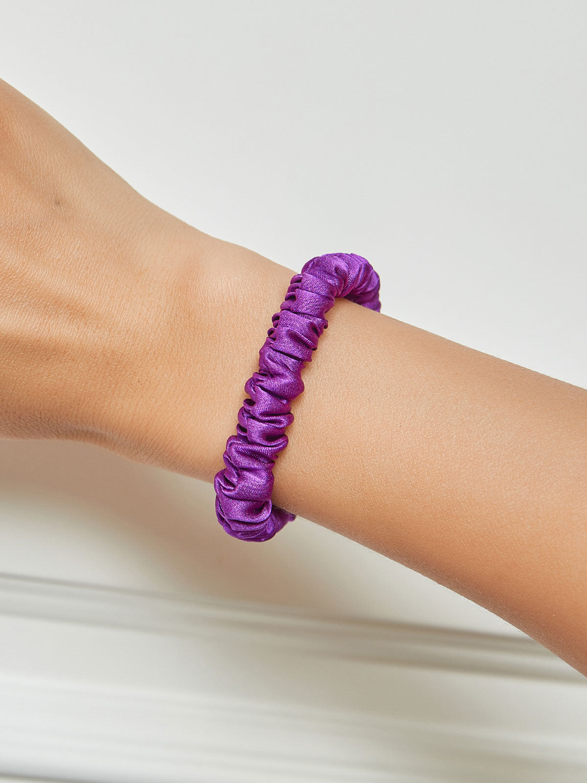 [Purple] SilkSilky-AU 19Momme Scrunchie 001