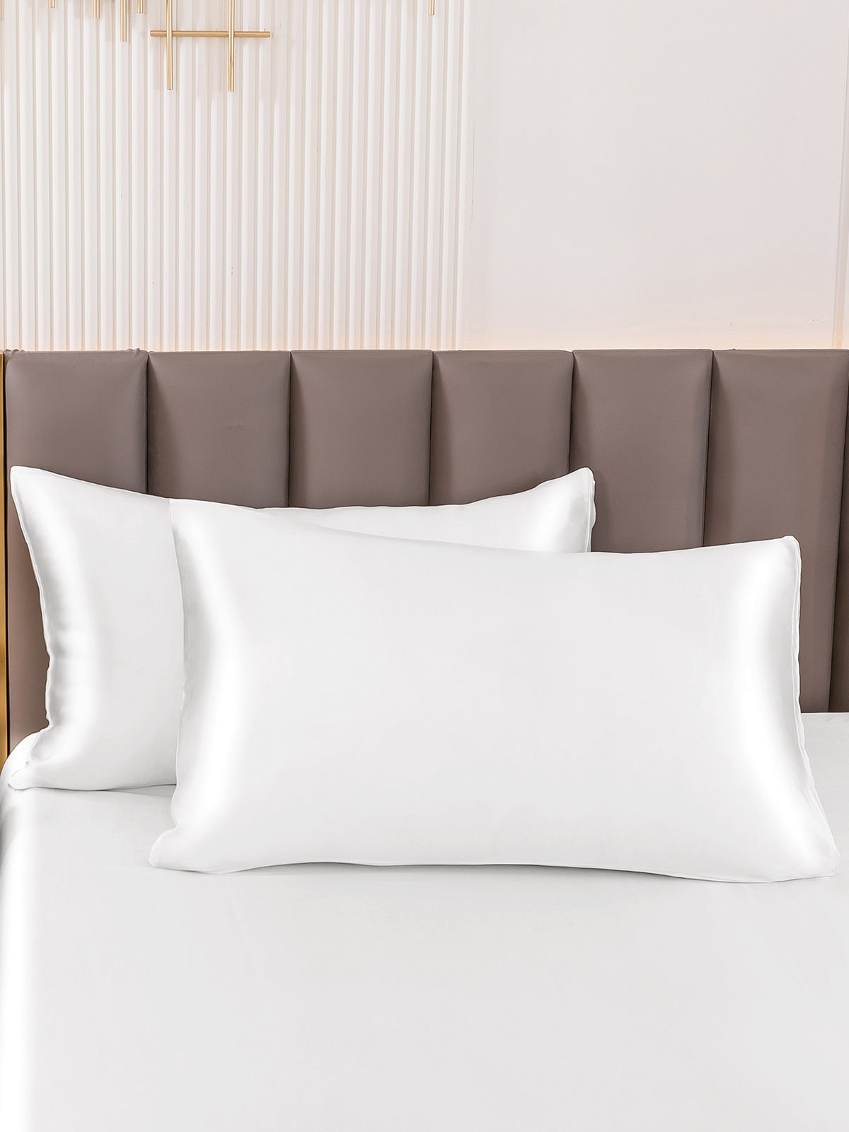 [White] SilkSilky-AU 19Momme Pure Silk Pillowcase 003