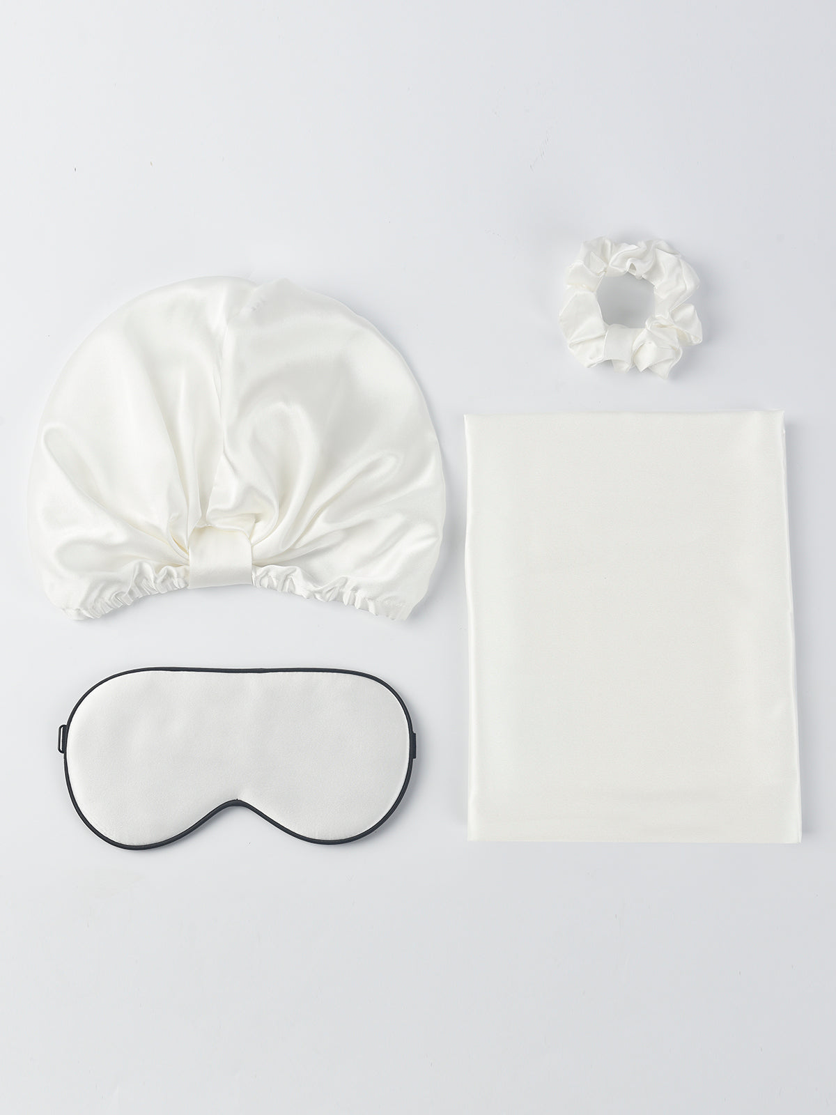 [White] SilkSilky-AU 19Momme Pure Silk Pillowcase Set 001