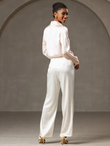 [White] SilkSilky-AU Women's Pants 004