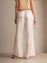[White] SilkSilky-AU Women's Pants 002
