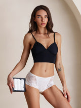 [White] SilkSilky-AU 100% Silk Jersey Panty 003