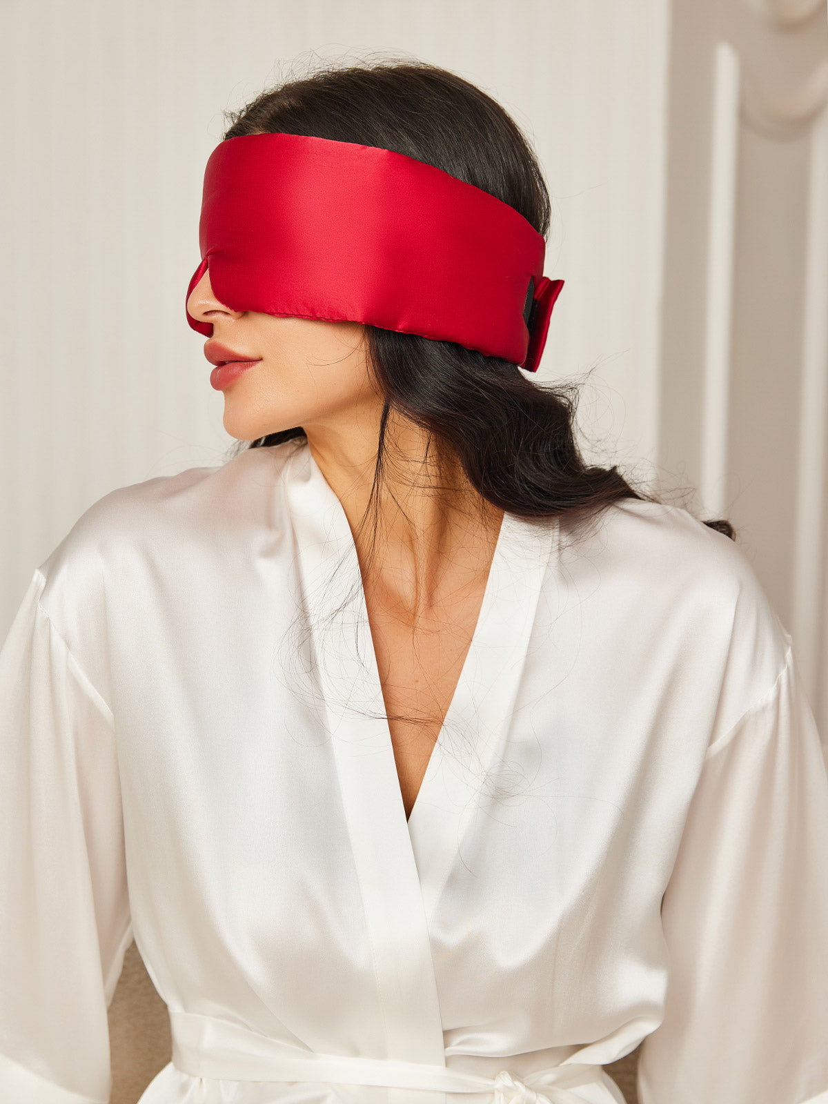 [Wine] SilkSilky-AU 19Momme Pure Silk Eye Mask 003