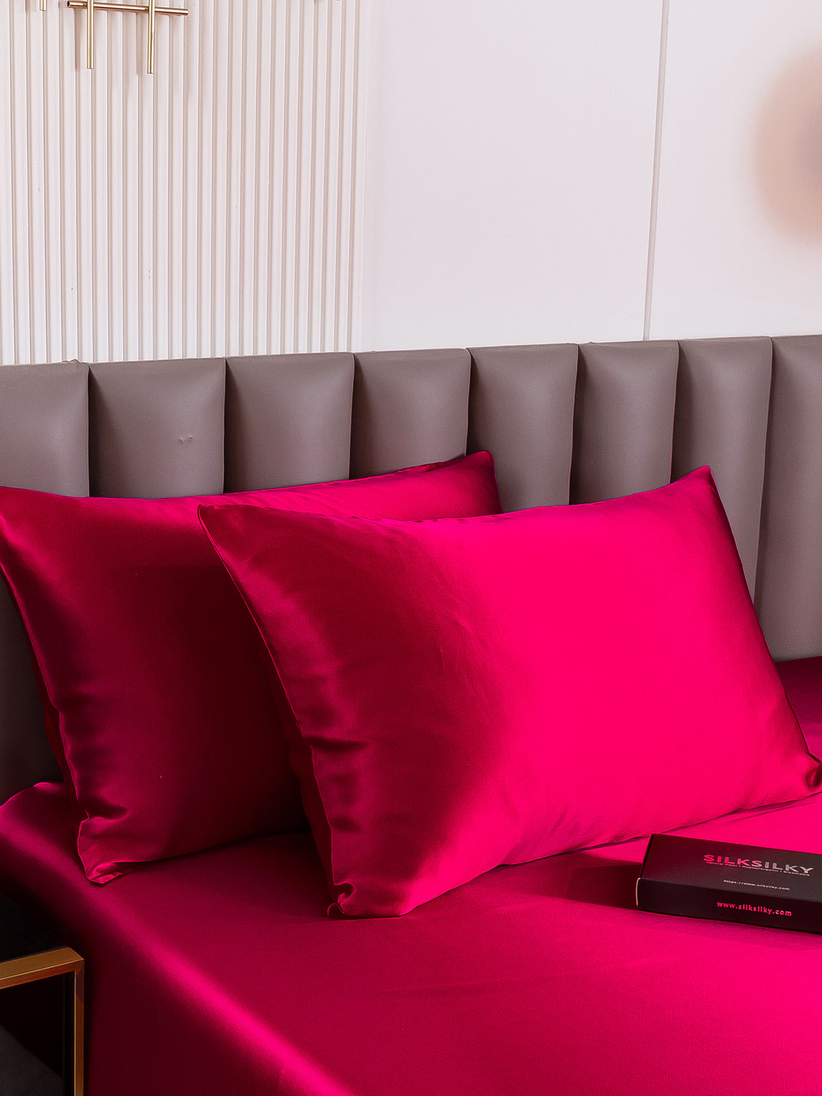 [Wine] SilkSilky-AU 19Momme Pure Silk Pillowcase 001