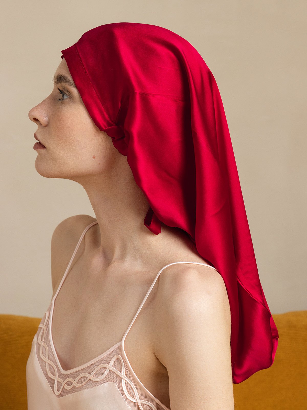 [Wine] SilkSilky-AU 19Momme Silk Sleep Cap 001