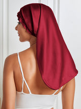 [Wine] SilkSilky-AU Pure Silk Sleep Cap 006