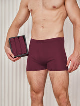 [Wine] SilkSilky-AU 100% Silk Jersey Men's Underwear 001