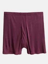 [Wine] SilkSilky-AU 100% Silk Jersey Men's Underwear 006